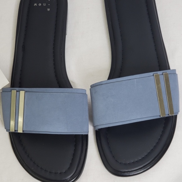 Blue Slide Sandals - Picture 5 of 6